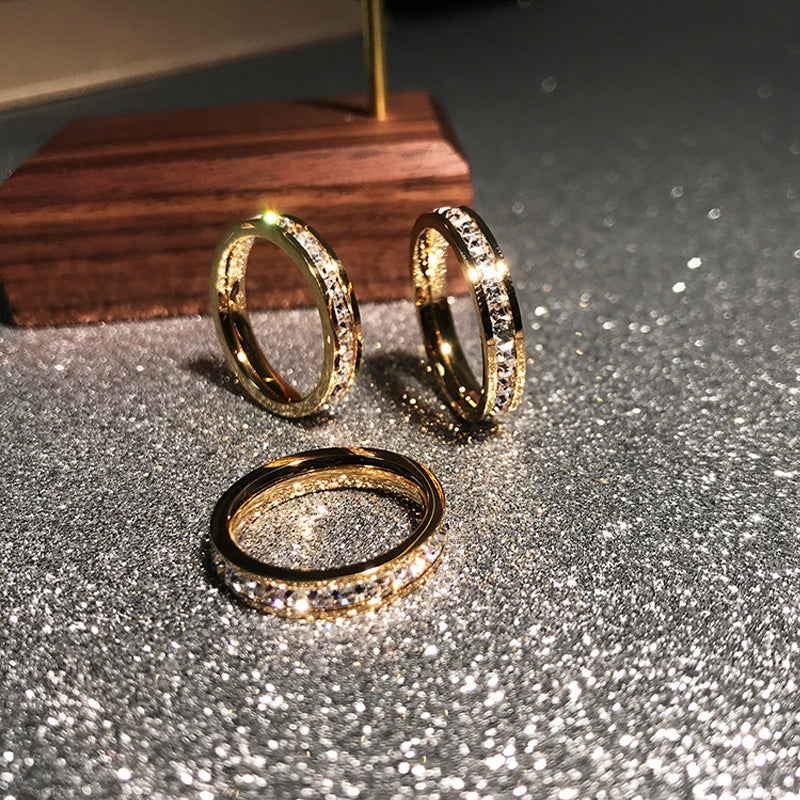 Titanium Plated Rose Gold Ring
