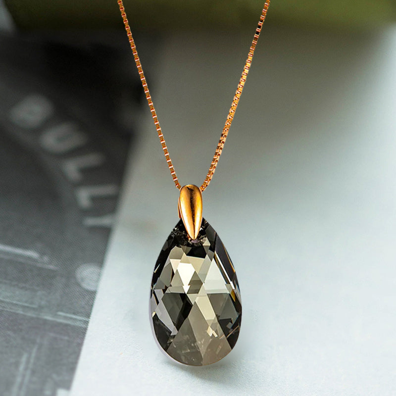 Black Aurora Crystal Necklace