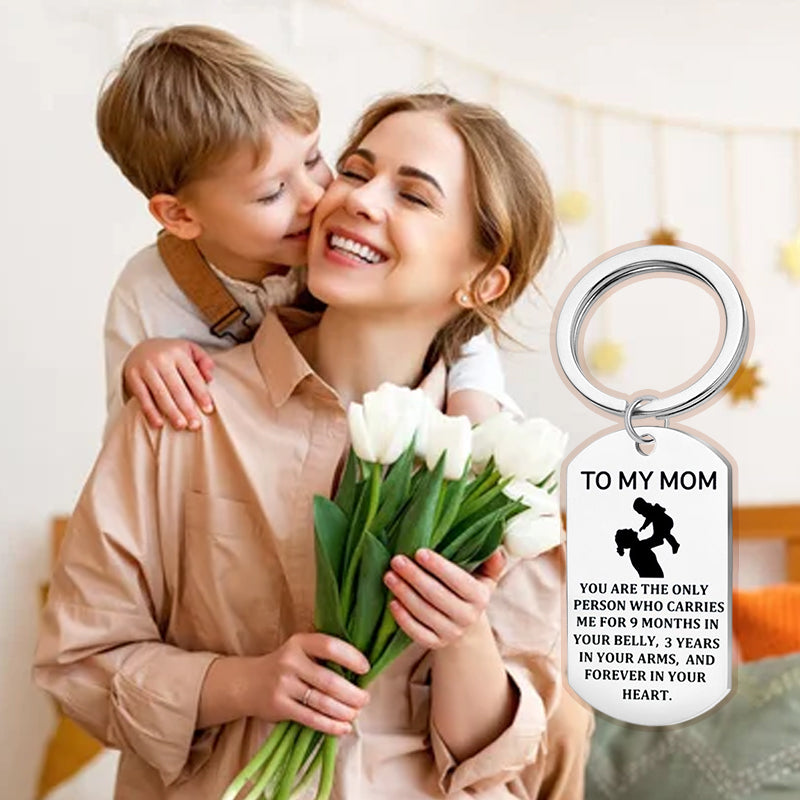 TO MY MOM Keyring, Necklace