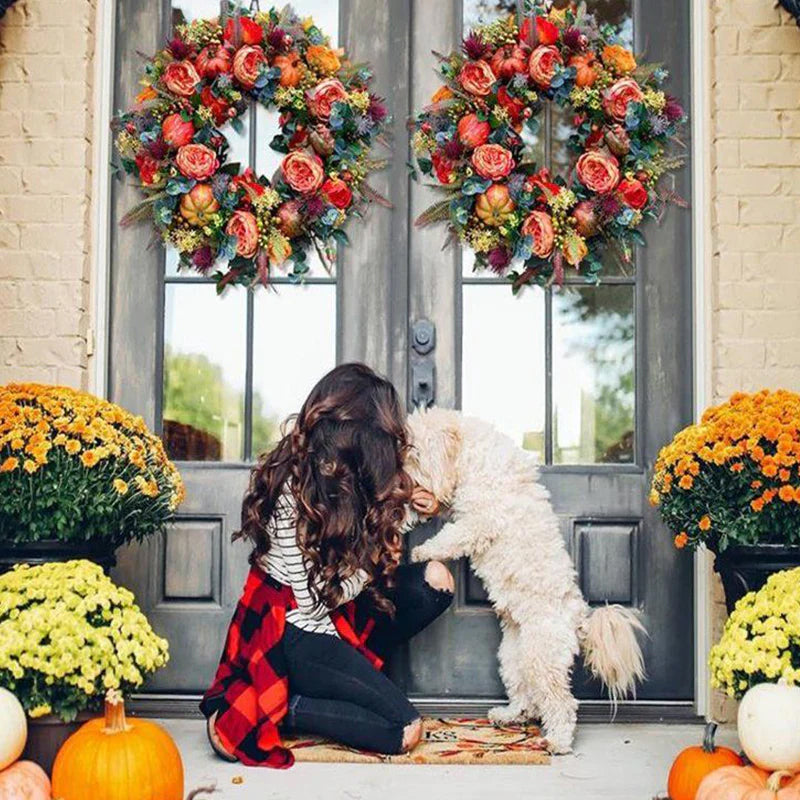 Pumpkin Decorative Wreath