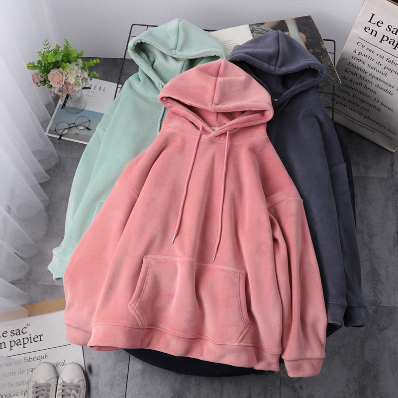 Soft Fleece Hooded Sweatshirt