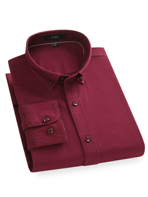 Men's New Casual Business Long Sleeve Shirt