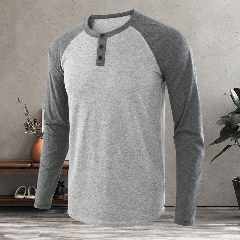 Men's Henley Long Sleeve T-Shirt
