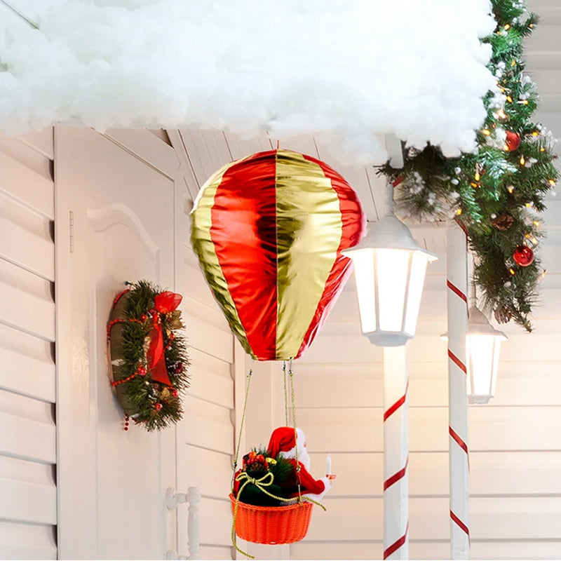 Santa Claus Hot Air Balloon Christmas Tree  Decoration