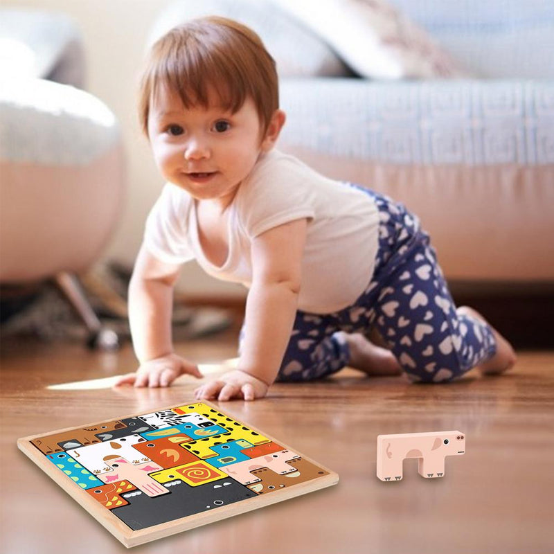 Wooden Russian Blocks Puzzle