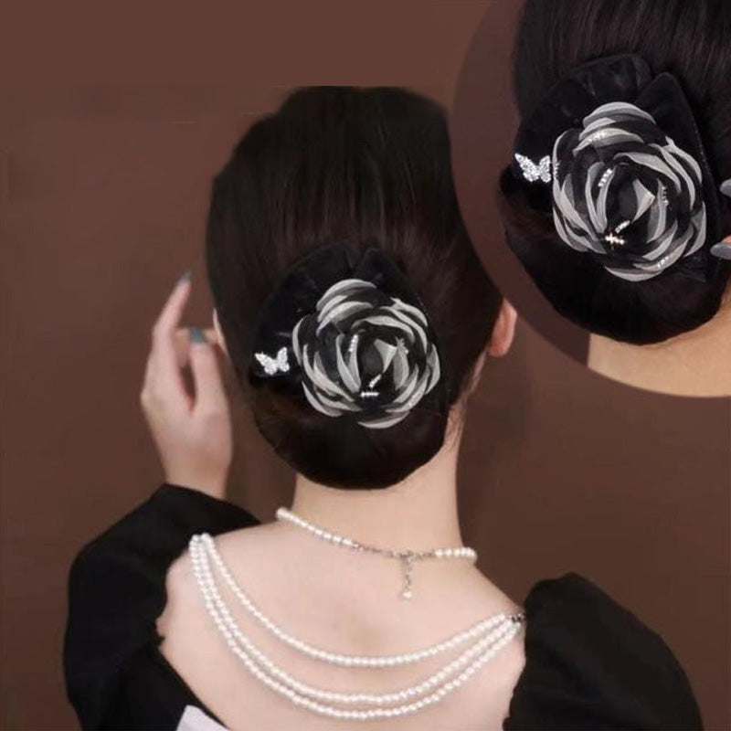 Exquisite Big Flower Deft Bun