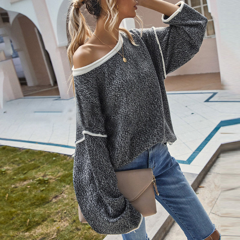 Crewneck Knit Loose Sweater