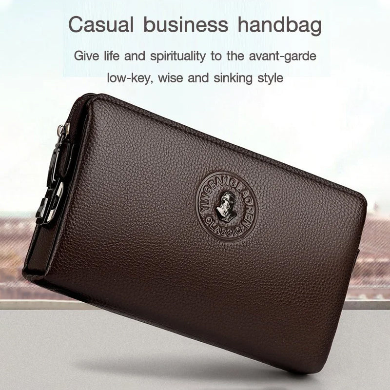 Anti-theft Combination Lock Business Men's Clutch