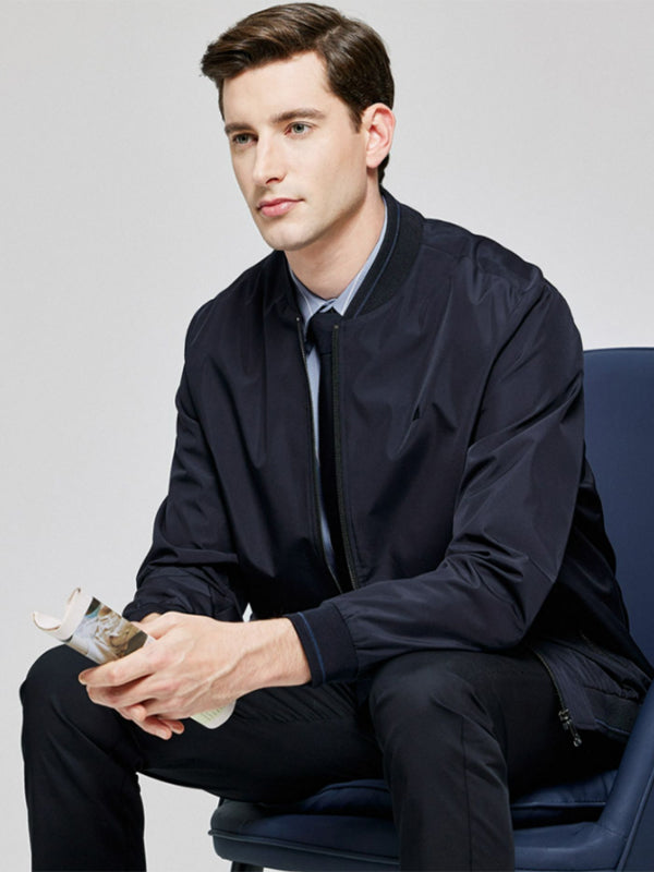 Men's Casual Baseball Collar Jacket