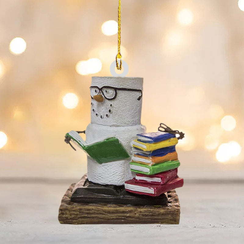 Funny Snowman Christmas Tree Pendant