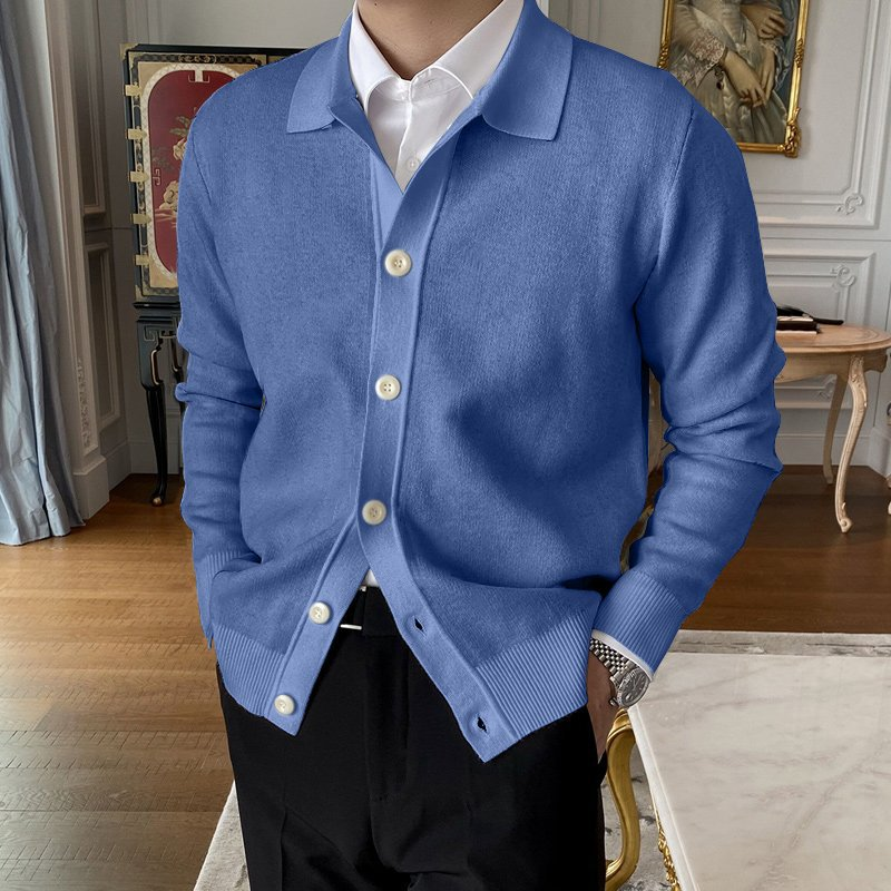 Solid Button Knit Cardigan