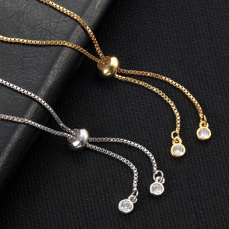 Zircon inlaid cute little turtle bracelet