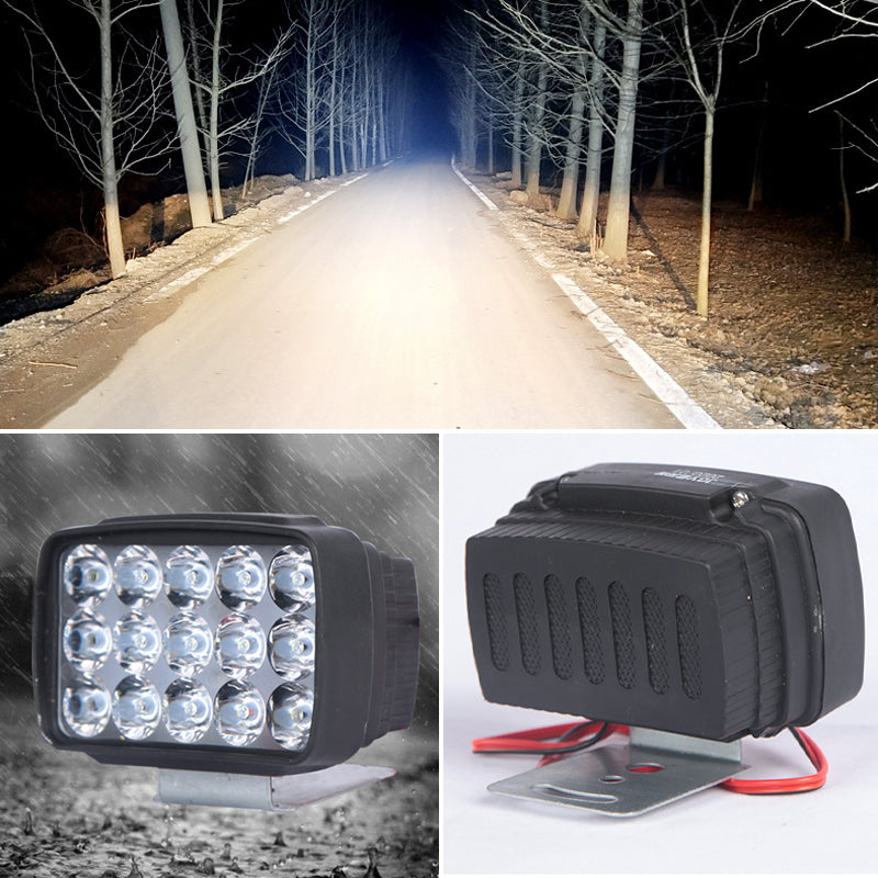 External LED Headlights with 15 Lamp Beads