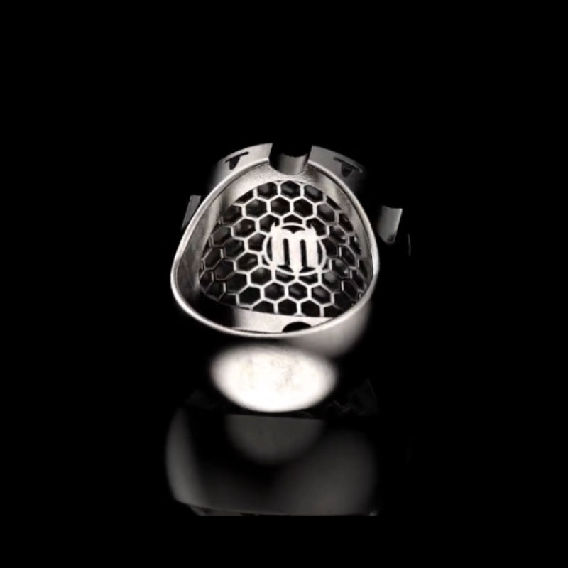 Silver Motorcycle Ring