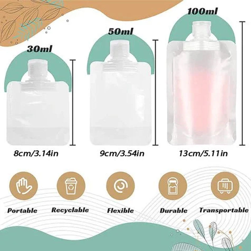 Portable Travel Fluid Dispensing Packing Bag