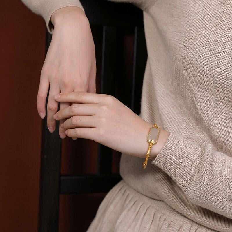 Elegant Antique Bamboo Bracelet