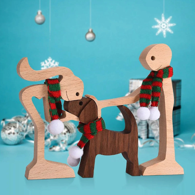 Pet Lover - Wood Sculpture Table Ornaments