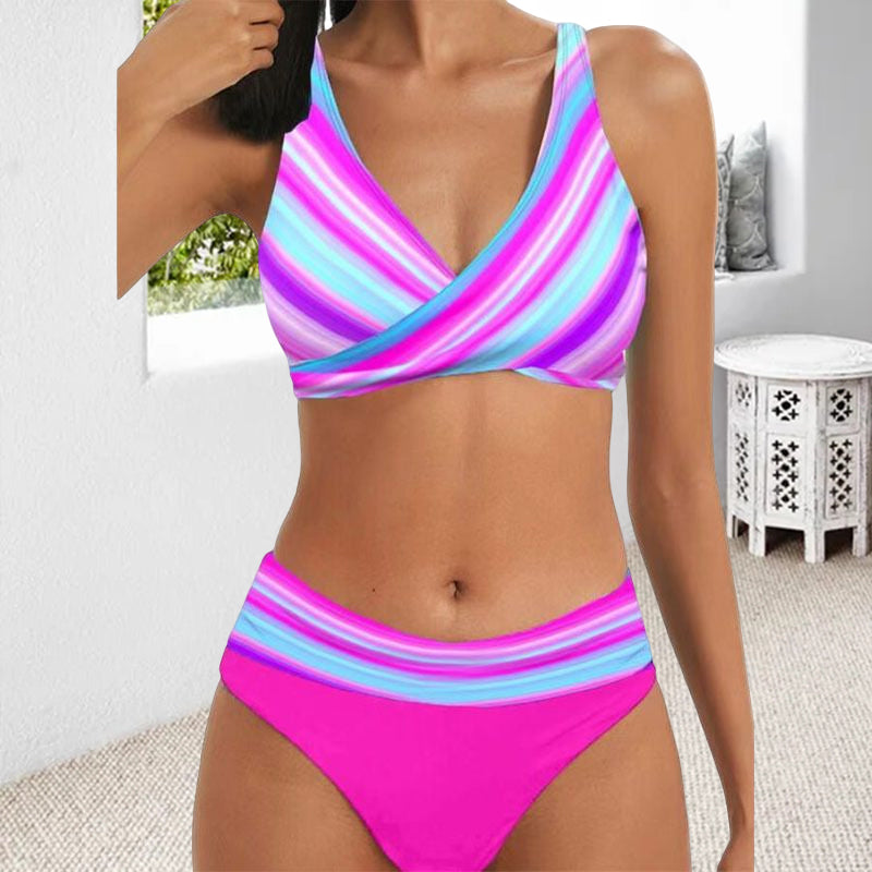 Two-piece Striped Swimsuit