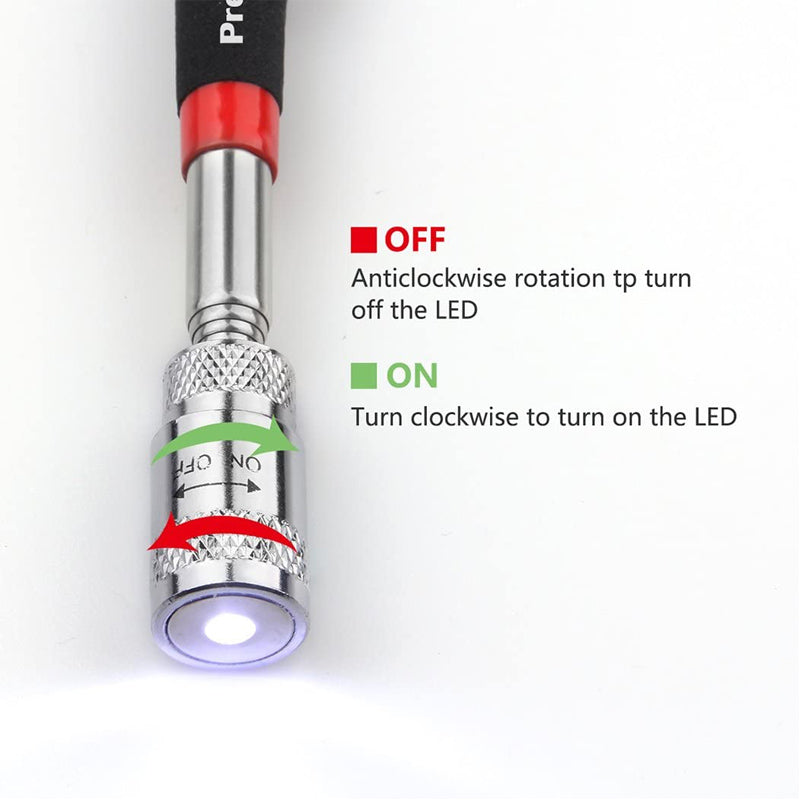 LED Retractable Magnetic Pickup