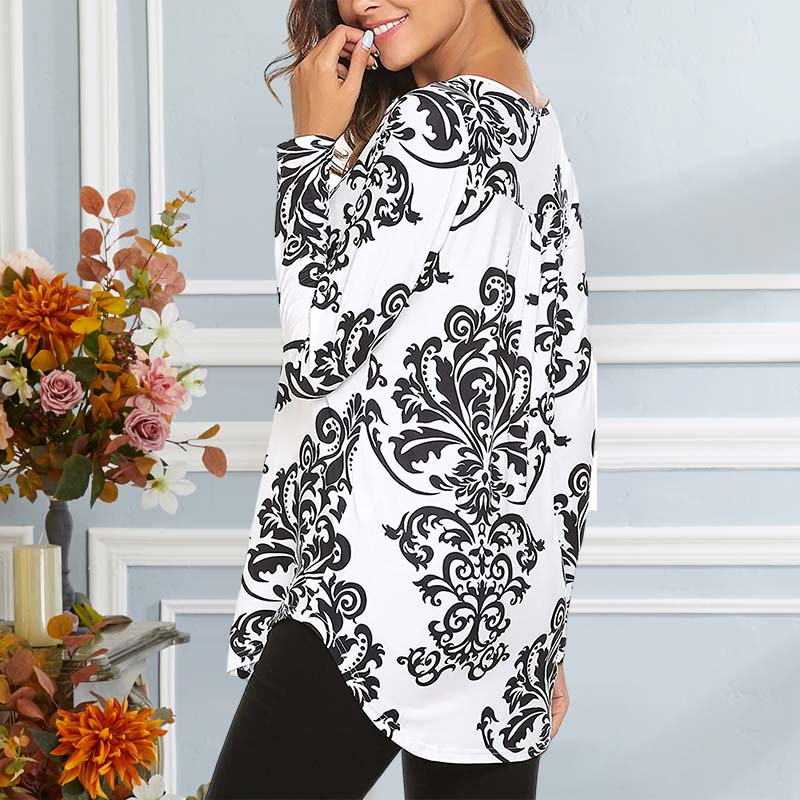 Women's Autumn Printed Long Sleeve T-Shirt