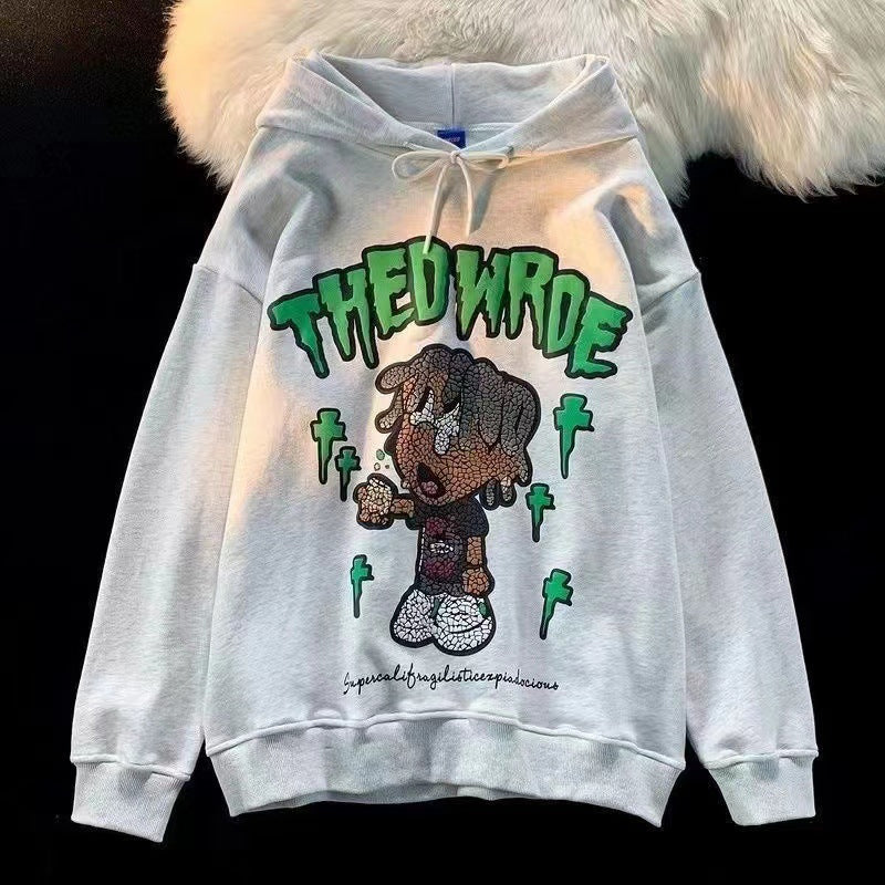Autumn print hoodie