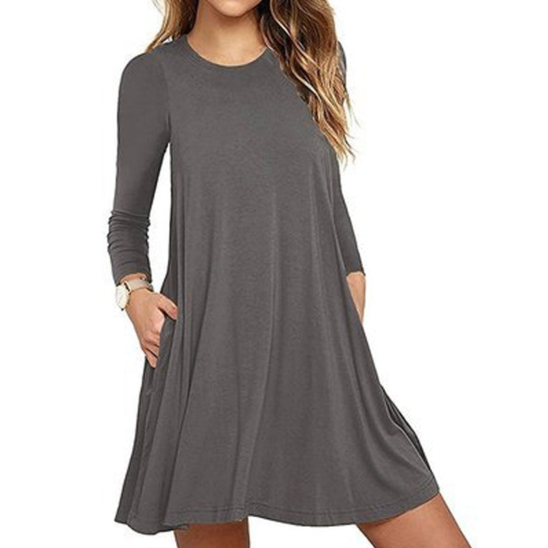 Long Sleeve Sweatshirt Travel Dress
