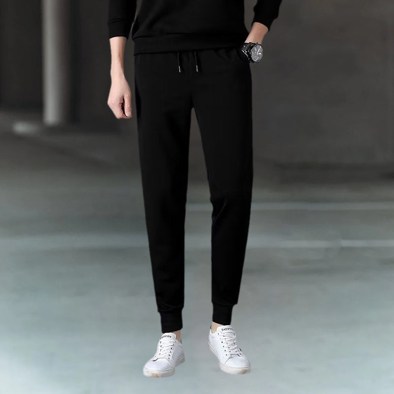 Winter Thickening Sports And Leisure Belted Pants