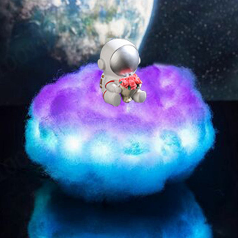 Colorful Clouds Astronaut LED Lamp