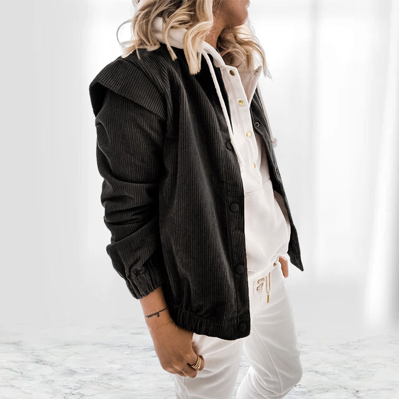 Lapel Corduroy Jacket
