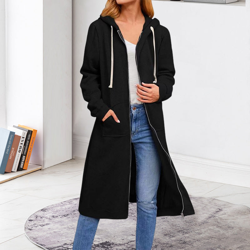 Long Zipper Sweater Jacket