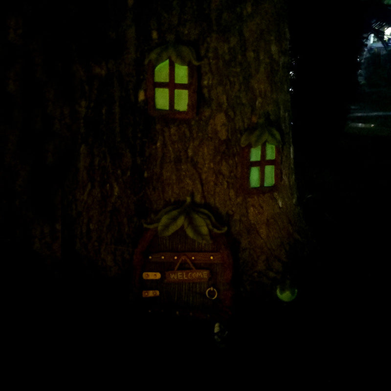 Garden Resin Tree Luminous Windows Decoration