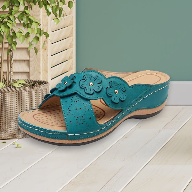 Platform Flower Sandals