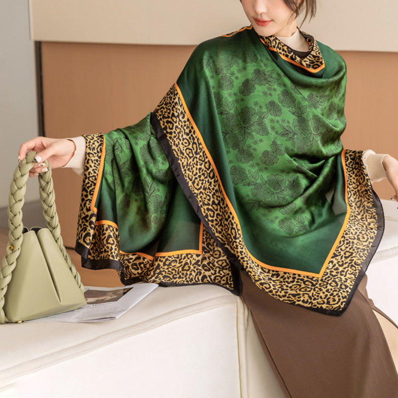 New Silk Hooded Sun Protection Shawl