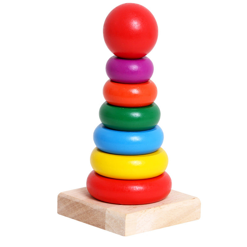 Children's Educational Tower of Matching Building Blocks Toy