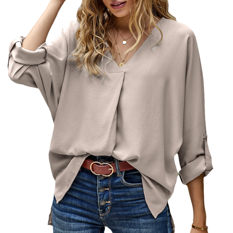 V-neck Loose Shirt
