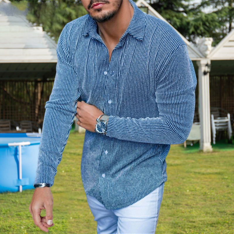 Slim Fit Lapel Shirt