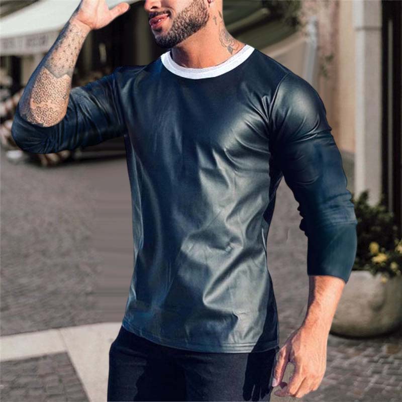 Men's Satin Long Sleeve T-shirt