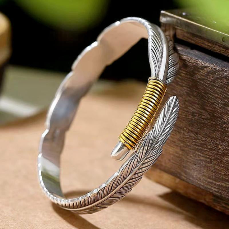 Vintage feather bracelet