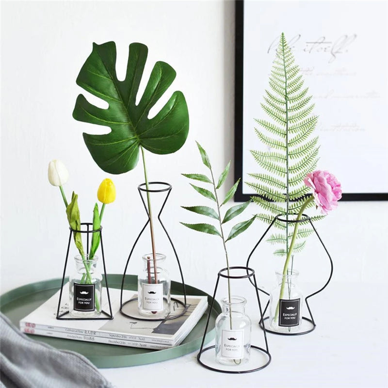 Retro Iron Flower Vases