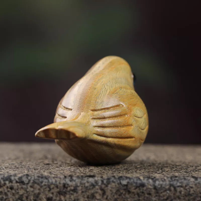 Handmade Wood Carved Bird