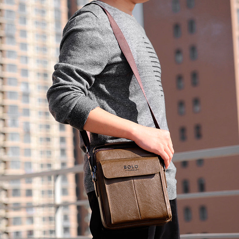 Simple British Men's Shoulder Bag