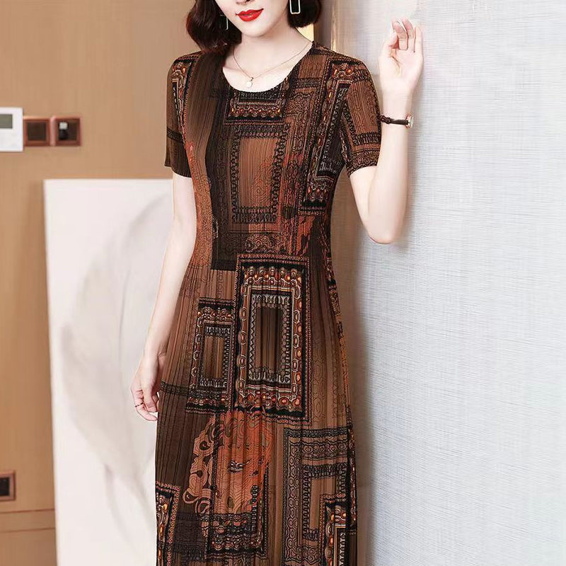 Fashionable Pleated Dress