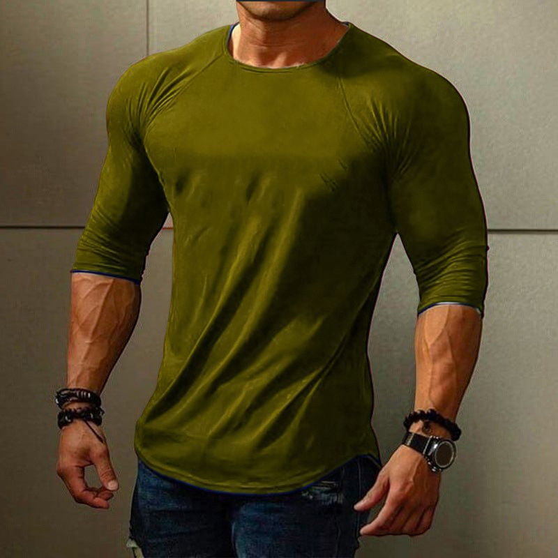 Men's Patchwork Bottom Shirt