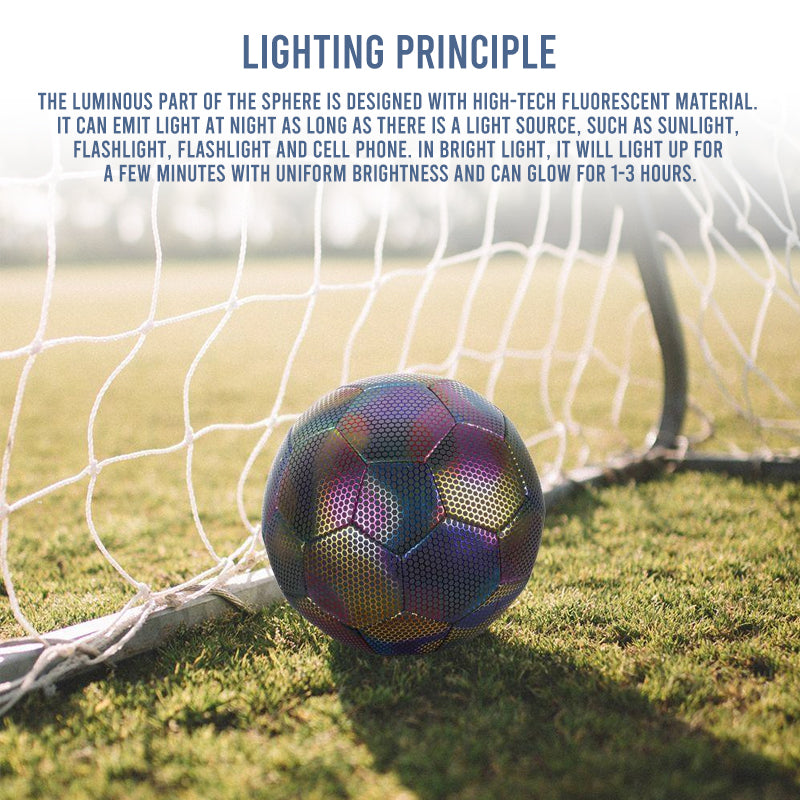 Reflective Luminous Soccer Ball