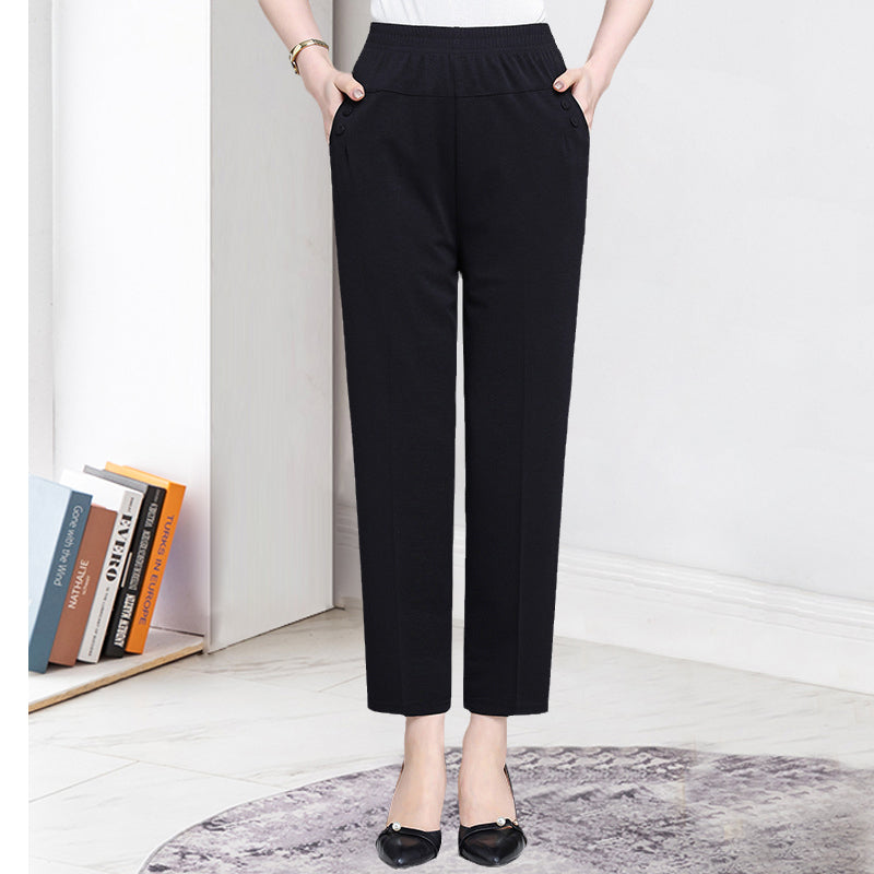 High Waist Cropped Trousers