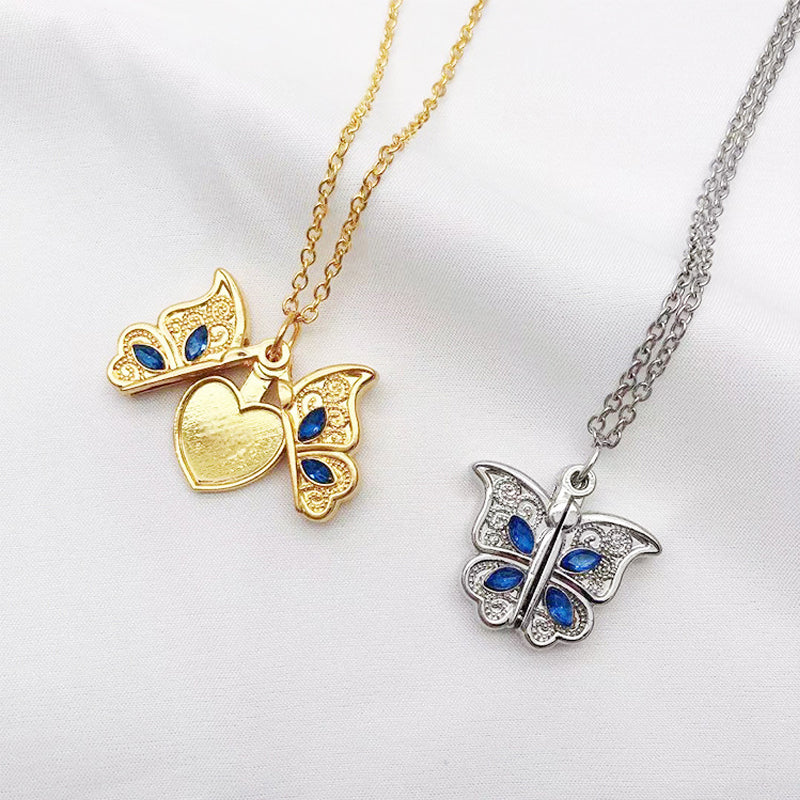 Butterfly Heart Necklace