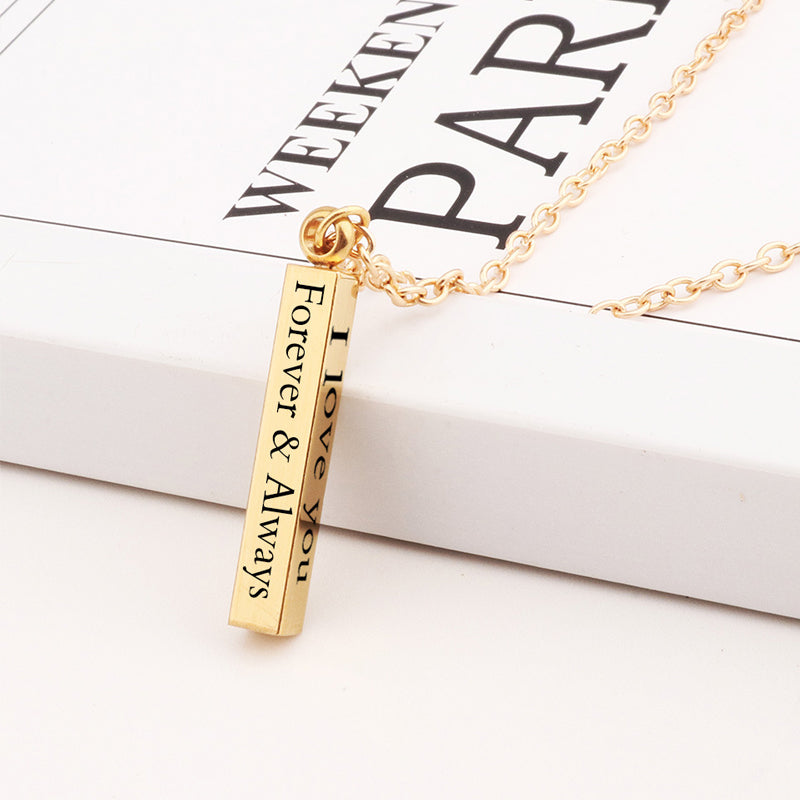 Stainless Steel Wishing Post Pendant Necklace