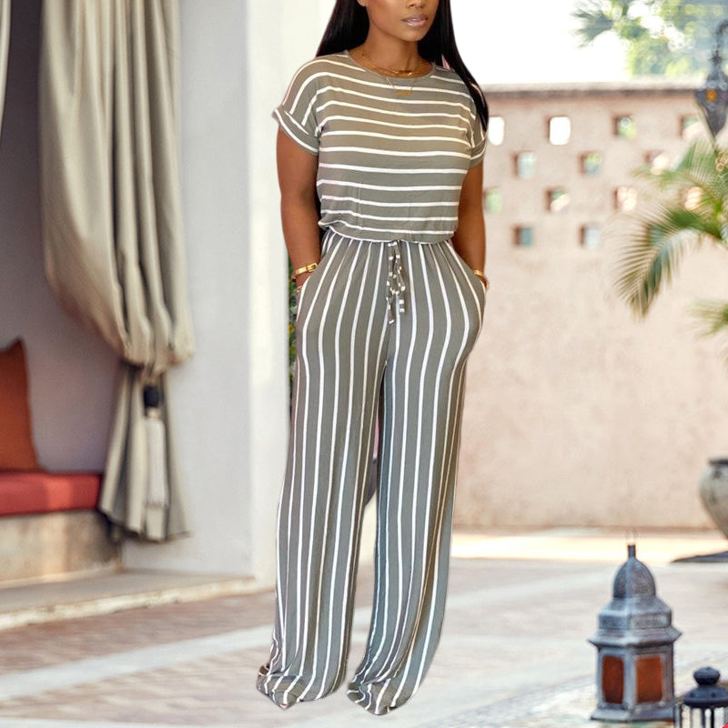 Striped Jumpsuit