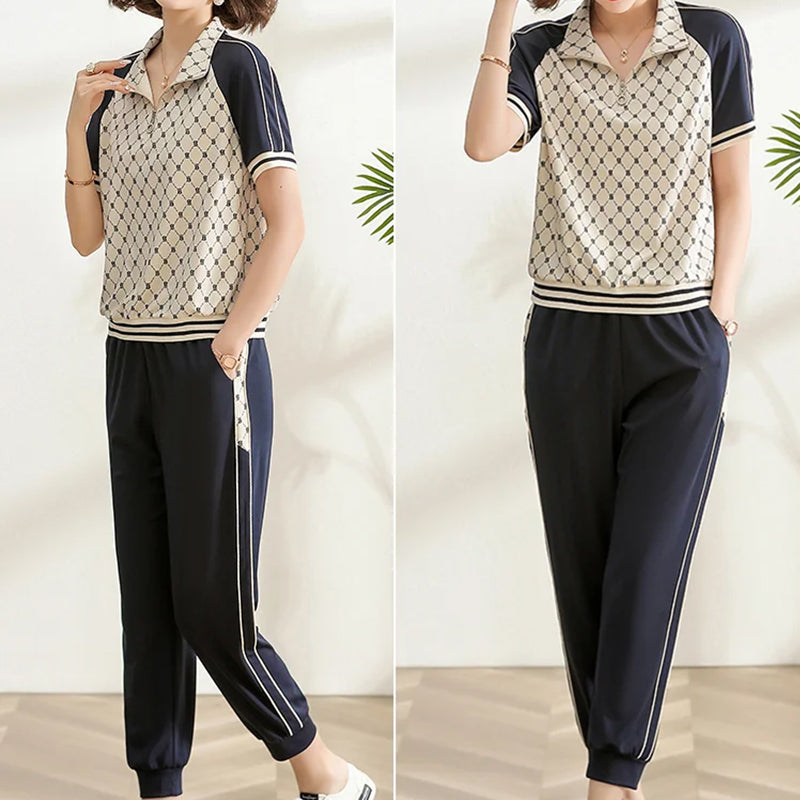 Plus Size Sports Suit