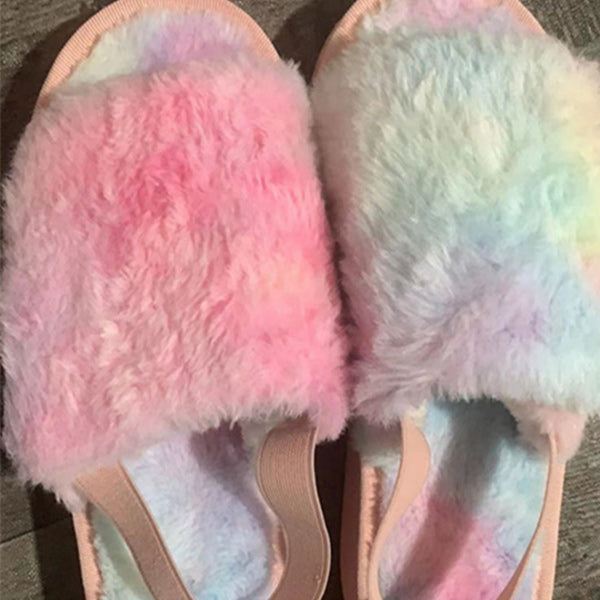 Thick Bottom Fur Slippers